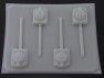 206sp Tom Train Face Chocolate or Hard Candy Lollipop Mold